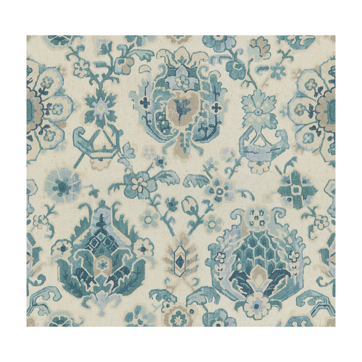 Saroukrug Aquamarine by Kravet Basics Fabric SARAH RICHARDSON HARMONY LINEN - 100% China MEDIUM Horizontal: 27 and Vertical: 25 54.5 - Fabric Carolina -