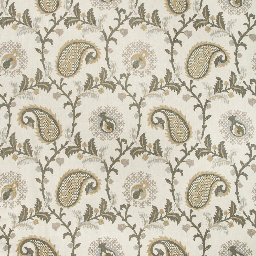 Saudade Paisley Quartzite by Kravet Design Fabric Kravet Design Fabric Saudade Paisley QuartziteFabric BARCLAY BUTERA SAGAMORE LINEN - 92%;SPUN POLYESTER - 8% India </p><p>Repeat: H: 26.75, V: 25.5 54 - Fabric Carolina -