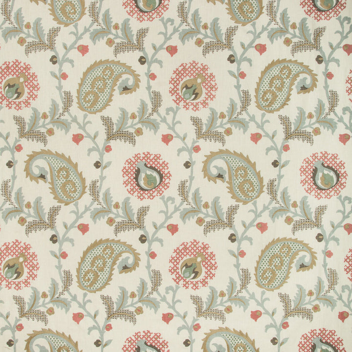 Saudade Paisley Paradiso by Kravet Design Fabric BARCLAY BUTERA SAGAMORE LINEN - 92%;SPUN POLYESTER - 8% India - Horizontal: 26.75 and Vertical: 25.5 54 - Fabric Carolina -