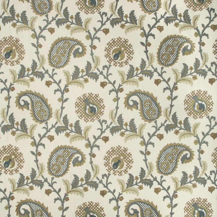 Saudade Paisley Dried Thyme by Kravet Design Fabric BARCLAY BUTERA SAGAMORE LINEN - 92%;SPUN POLYESTER - 8% India - Horizontal: 26.75 and Vertical: 25.5 54 - Fabric Carolina -