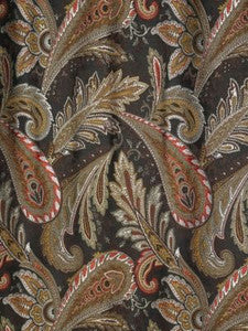 Scalamandre Fabric Paisiello Black Coral