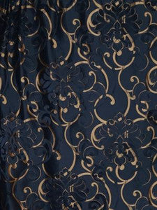 Scalamandre Fabric Cimarosa Midnight