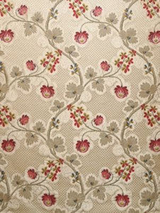 Scalamandre Fabric Trottola Strawberry Cream