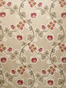 Scalamandre Fabric Trottola Strawberry Cream