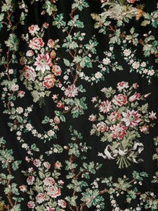 Scalamandre Fabric La Belle Jardiniere Black Cerise
