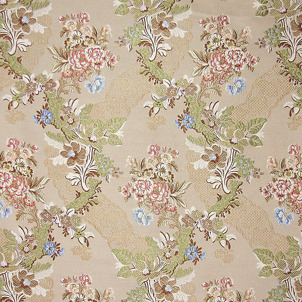 Villa Carlotta/Ecru/Multi by Old World Weavers Fabric Old World Weavers Fabric Villa Carlotta/Ecru/MultiFabric CLASSICS 100% SILK ITALY </p><p>Repeat: H: 20.75", V: 11" 55" - Fabric Carolina -