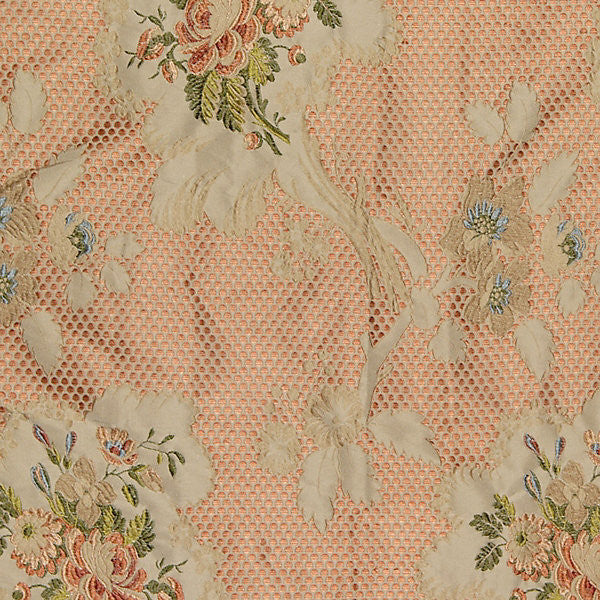 Frullino/Melon 9451-005 by Old World Weavers Fabric CLASSICS 100% SILK ITALY LIGHT DUTY Horizontal: 30" and Vertical: 13.5" 55" - Fabric Carolina -