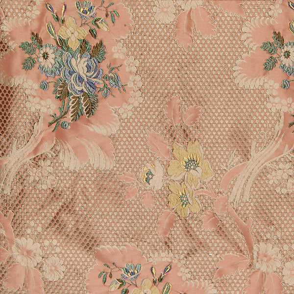 Frullino/Apricot 9451-007 by Old World Weavers Fabric SCALAMANDRE WAREHOUSE 100% SILK ITALY MEDIUM DUTY Horizontal: 30" and Vertical: 13.5" 55" - Fabric Carolina -