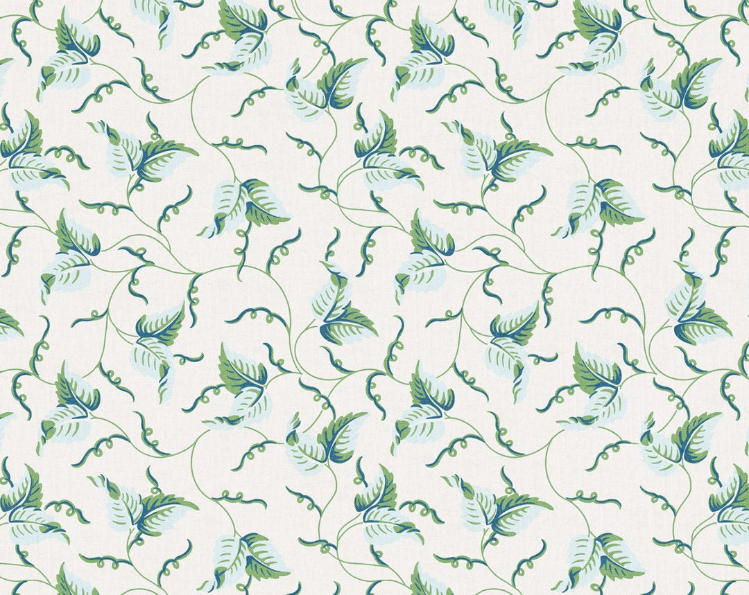 Angle Leaf Print Sky Garden SC166670002 by Scalamandre Designer Fabric