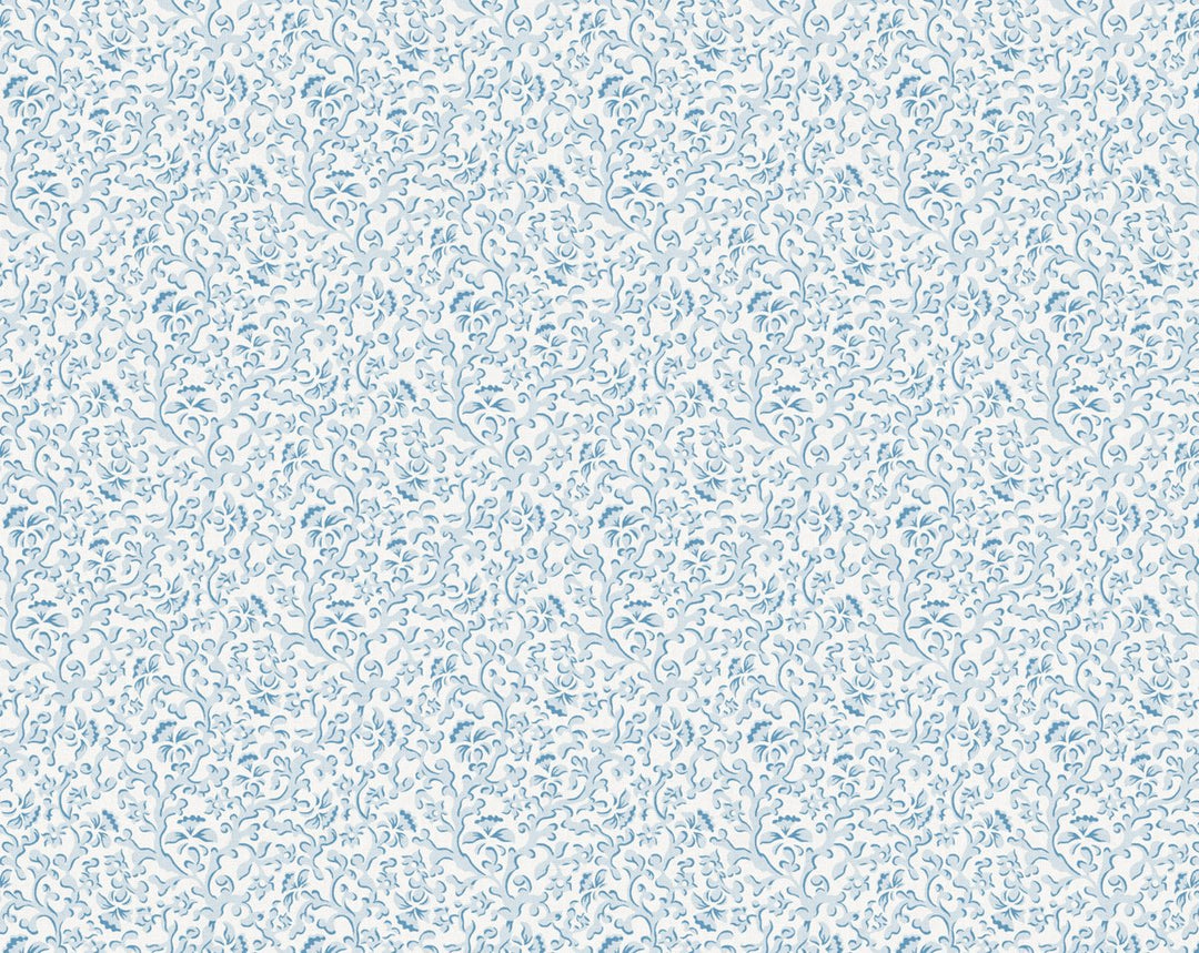 Bandbox Print Misty Blue SC166680006 by Scalamandre Designer Fabric