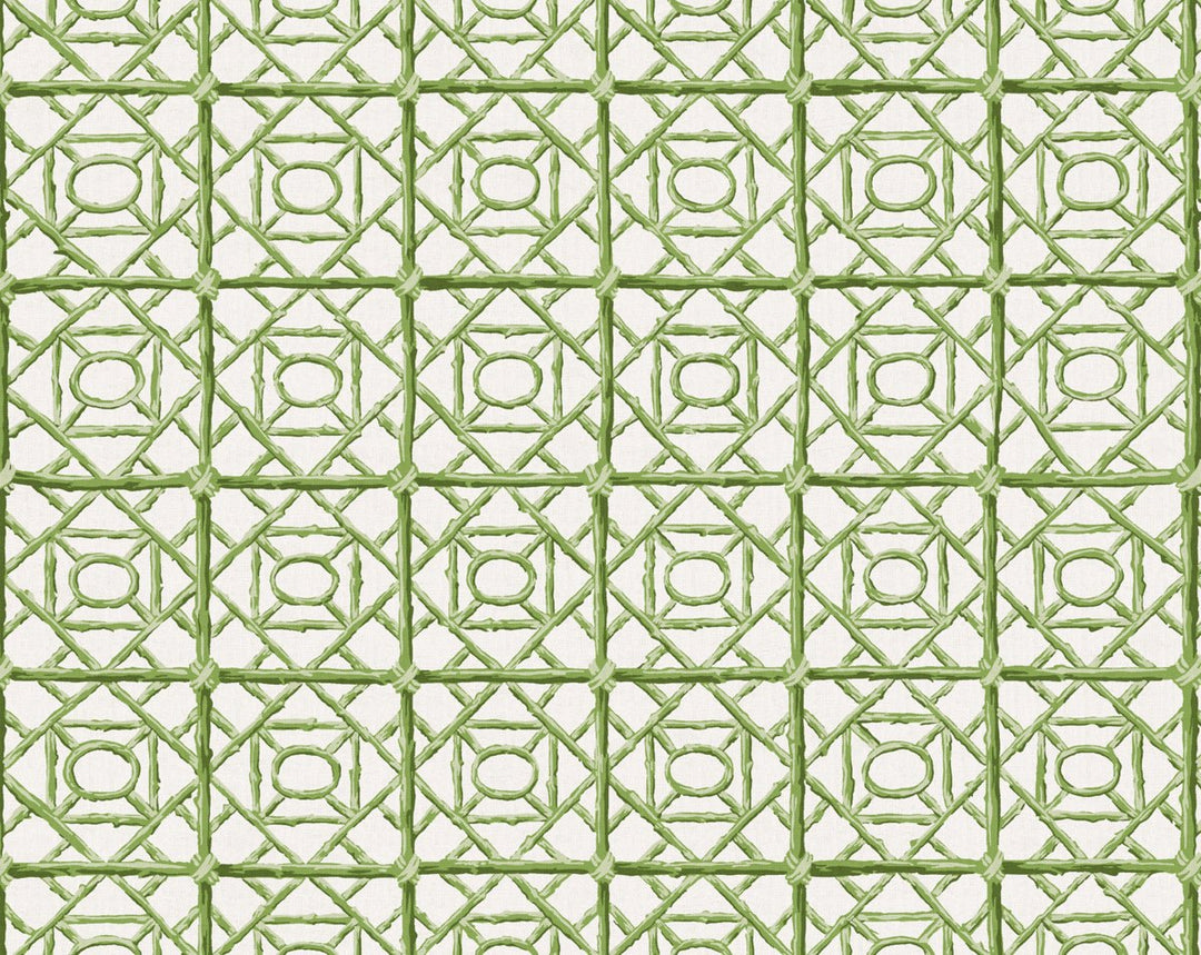Ormond Fret Print Grass SC166710005 by Scalamandre Designer Fabric