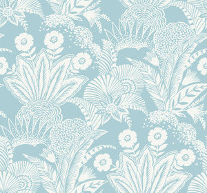 Suvi Palm Grove Sky Blue by Seabrook Wallpaper