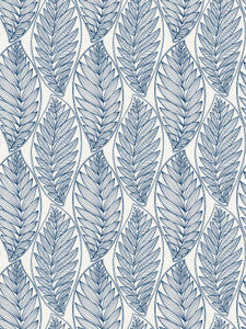 Kira Leaf Husk Blue Suede by Seabrook Wallpaper