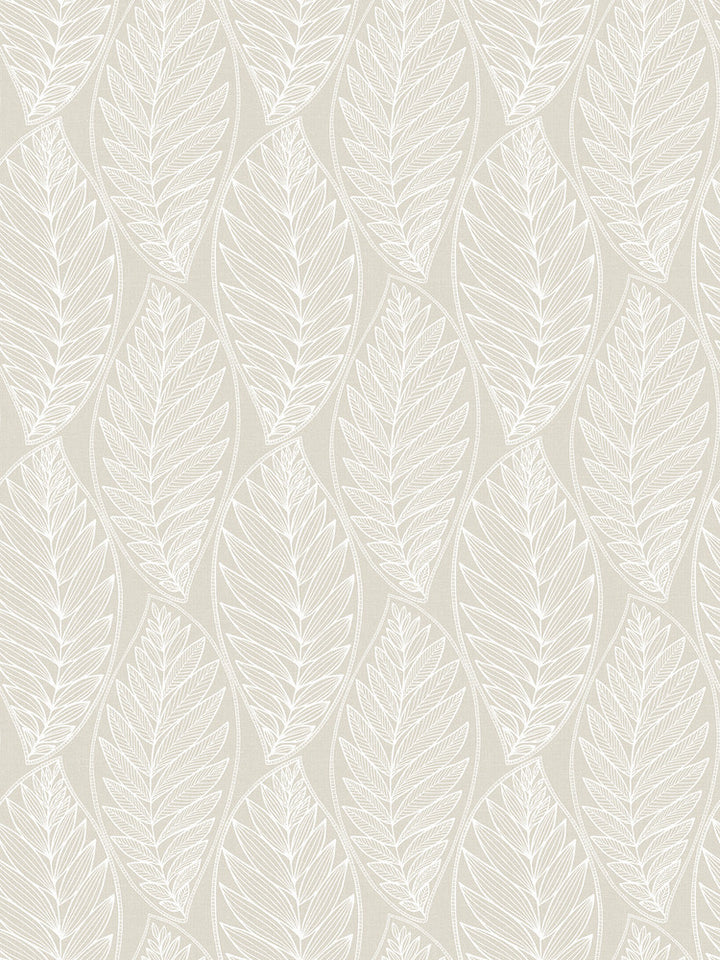 Kira Leaf Husk Pebble by Seabrook Wallpaper Summer House United States 60.75 12" 27" - Fabric Carolina -