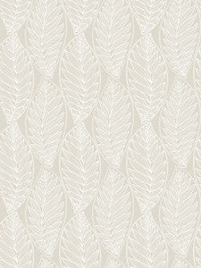 Kira Leaf Husk Pebble by Seabrook Wallpaper