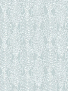 Kira Leaf Husk Cape Blue by Seabrook Wallpaper