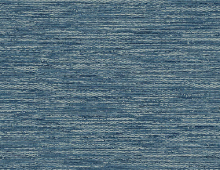 Isla Faux Jute Bay Blue by Seabrook Wallpaper Summer House United States 60.75 20.87" 27" - Fabric Carolina -