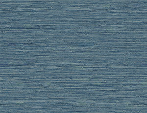 Isla Faux Jute Bay Blue by Seabrook Wallpaper
