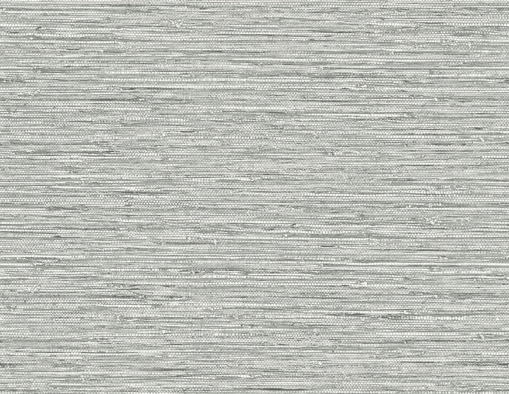 Isla Faux Jute Half Moon Grey by Seabrook Wallpaper Summer House United States 60.75 20.87" 27" - Fabric Carolina -