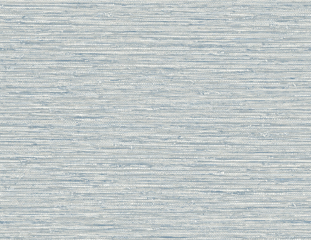 Isla Faux Jute Fantasy Blue by Seabrook Wallpaper Summer House United States 60.75 20.87" 27" - Fabric Carolina -