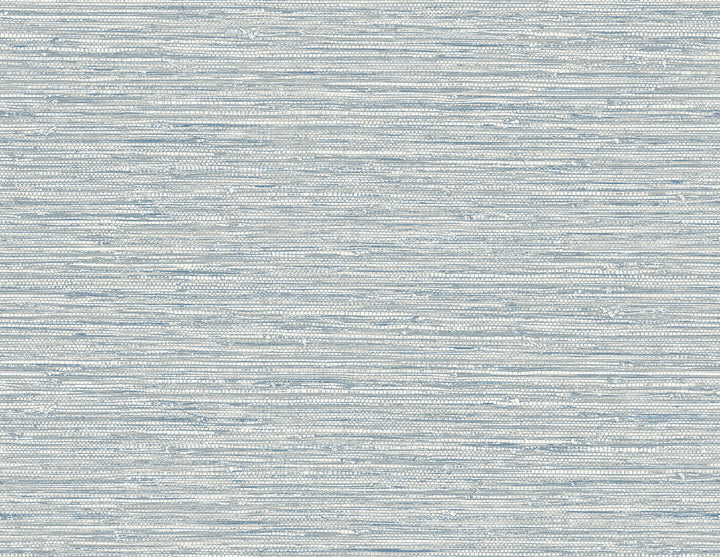 Isla Faux Jute Fantasy Blue by Seabrook Wallpaper Summer House United States 60.75 20.87" 27" - Fabric Carolina -