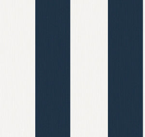 Dylan Striped Stringcloth Captin Blue by Seabrook Wallpaper
