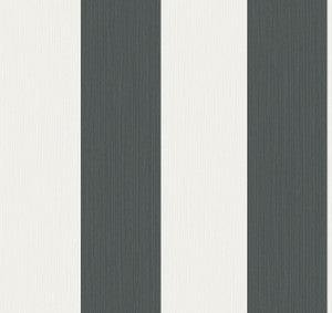 Dylan Striped Stringcloth Deep Grey by Seabrook Wallpaper