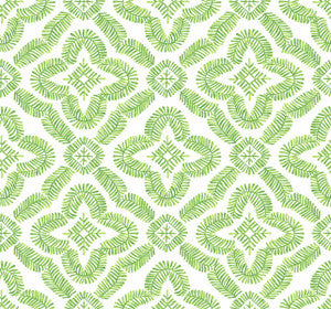 Talia Botanical Medallion Kiwi Green by Seabrook Wallpaper