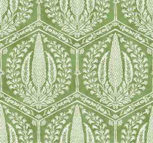 Cyrus Harvest Courtyard Green by Seabrook Wallpaper