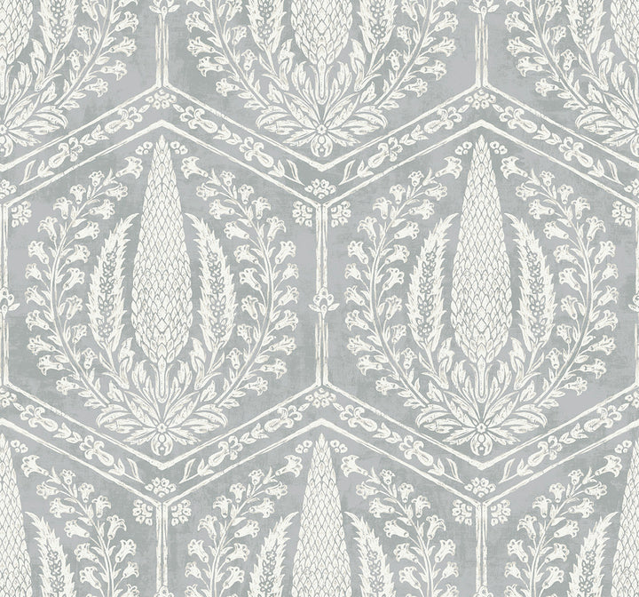 Cyrus Harvest Horizon Grey by Seabrook Wallpaper Summer House United States 60.75 25.2" 27" - Fabric Carolina -