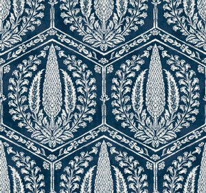 Cyrus Harvest Rich Navy by Seabrook Wallpaper