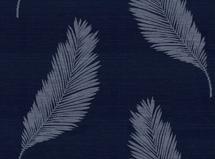 Tossed Palm Sisal Grasscloth Midnight Blue by Seabrook Wallpaper Summer House United States 60.75 25.2" 27" - Fabric Carolina -
