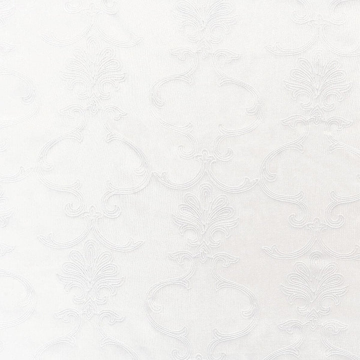 Scaffold 2 Frost by Stout Fabric Color My Window Embroidery/Snow 100% Polyester Linen Cotton Embroidery CHINA Horizontal: 11.5 and Vertical: 13.5 52 in - Fabric Carolina -