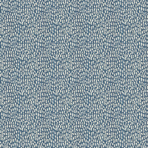 Scallop 1 Blue/White by Stout Fabric