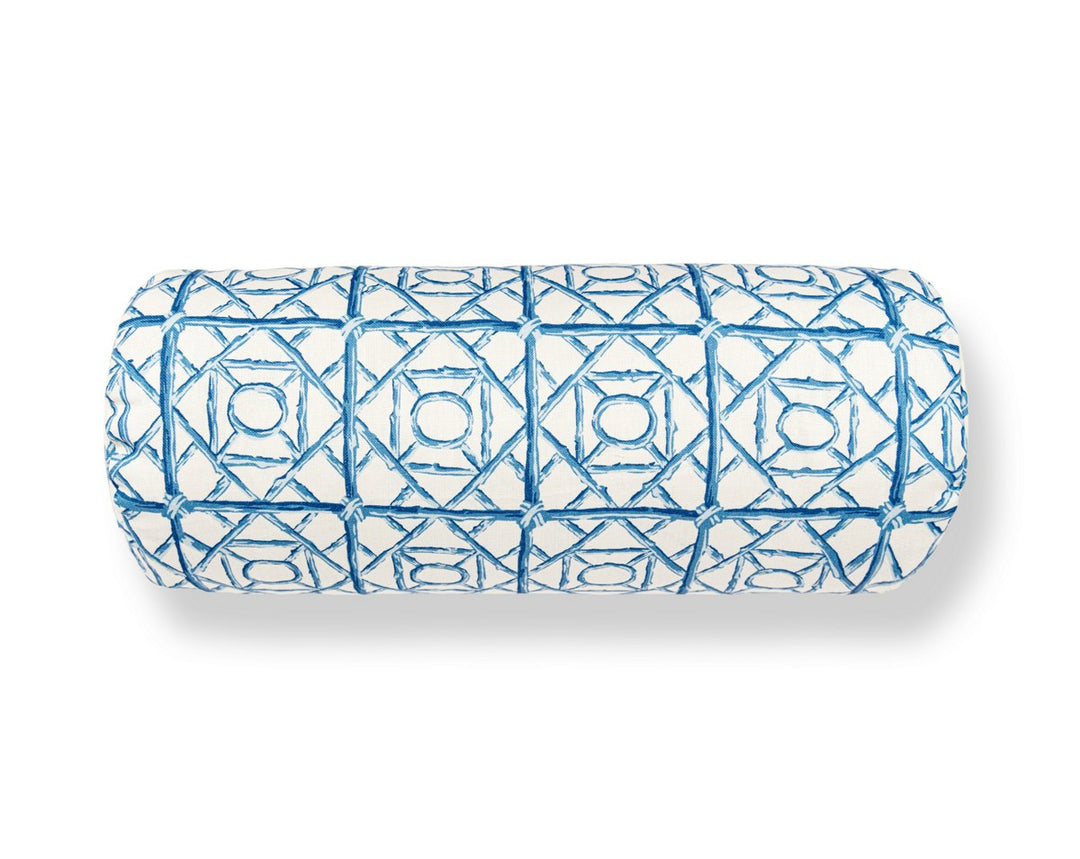 Ormond Fret Pillow 21 X 7 - Cobalt SCBADK166710002 by Scalamandre Designer Pillow