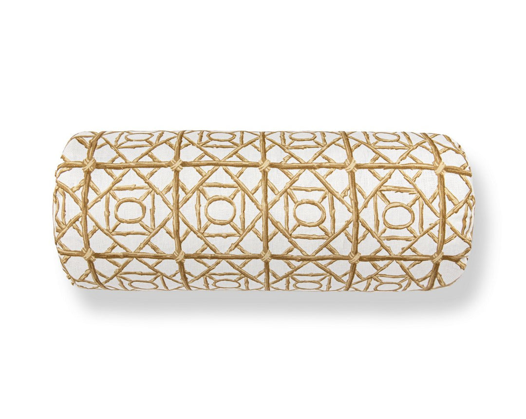 Ormond Fret Pillow 21 X 7 - Twine SCBADK166710006 by Scalamandre Designer Pillow