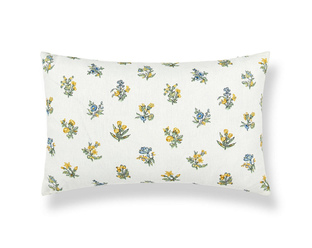 Summer Flora Pillow 22 X 14 - Golden Meadow SCLBDK166660001 by Scalamandre Designer Pillow