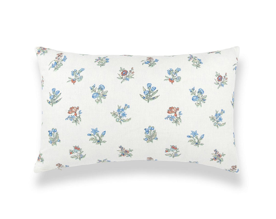 Summer Flora Pillow 22 X 14 - Cobalt Rouge SCLBDK166660005 by Scalamandre Designer Pillow