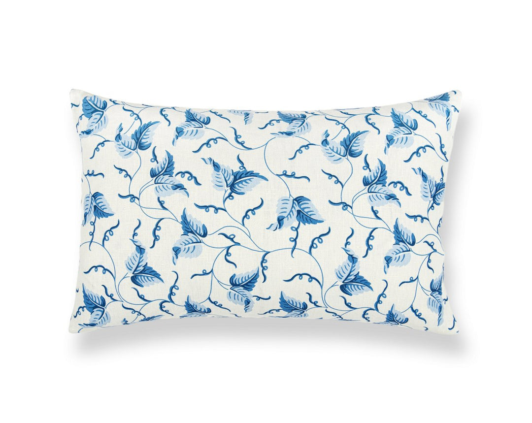 Angle Leaf Pillow 22 X 14 - Cobalt SCLBDK166670005 by Scalamandre Designer Pillow