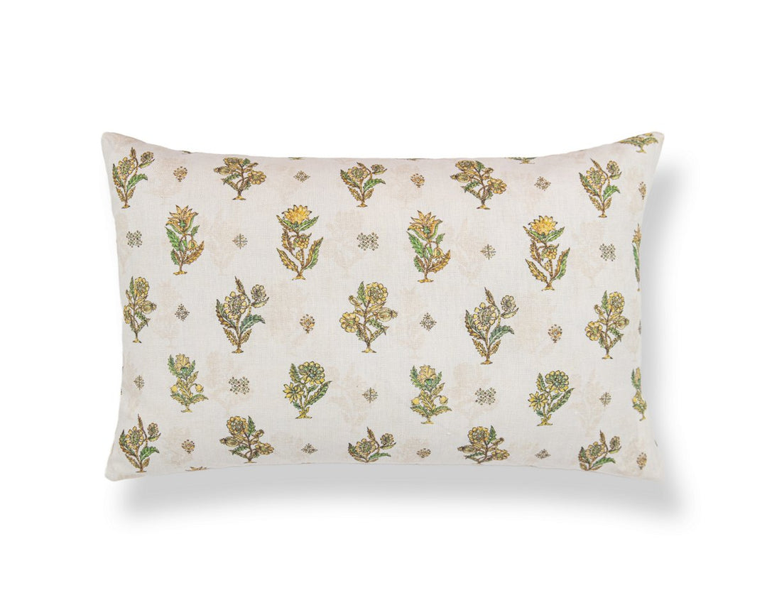 Calico Pillow 22 X 14 - Lemongrass SCLBDK166690003 by Scalamandre Designer Pillow