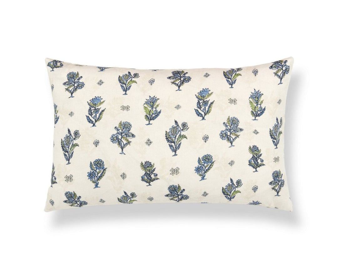 Calico Pillow 22 X 14 - Lapis Olive SCLBDK166690005 by Scalamandre Designer Pillow