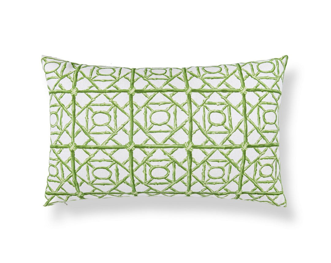 Ormond Fret Pillow 22 X 14 - Grass SCLBDK166710005 by Scalamandre Designer Pillow