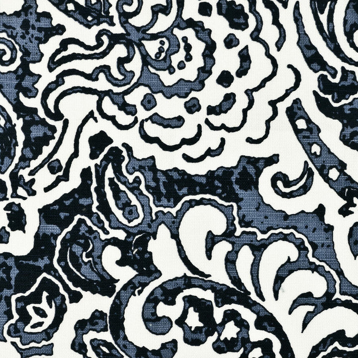 Scorpio 1 Indigo by Aoc Designer Fabric COMFORTABLE LIVING BREEZE/INDIGO 52%COT 48%LIN INDIA </p><p>Repeat: 17.625 53 in - Swanky Fabrics -