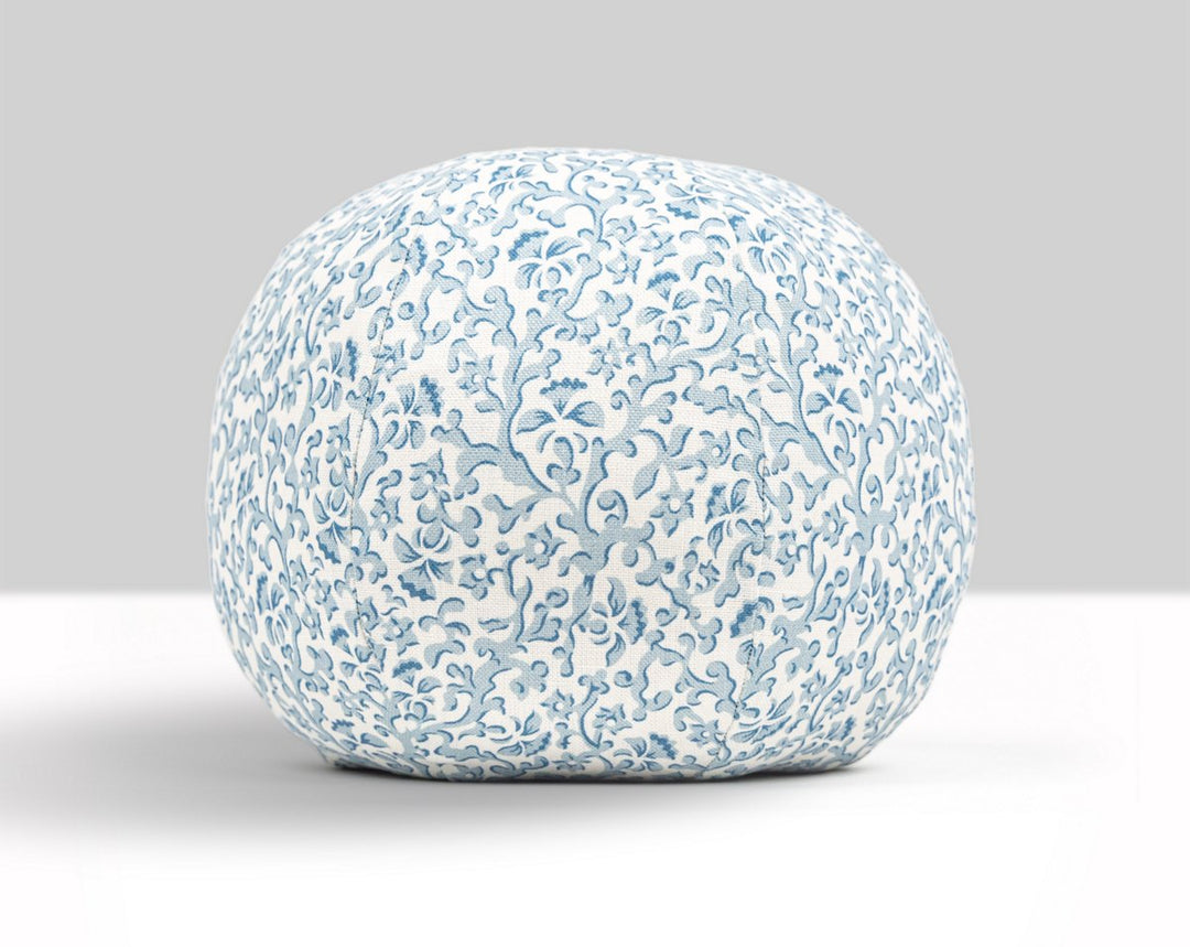 Bandbox Pillow 12 Dia - Misty Blue SCRADK166680006 by Scalamandre Designer Pillow