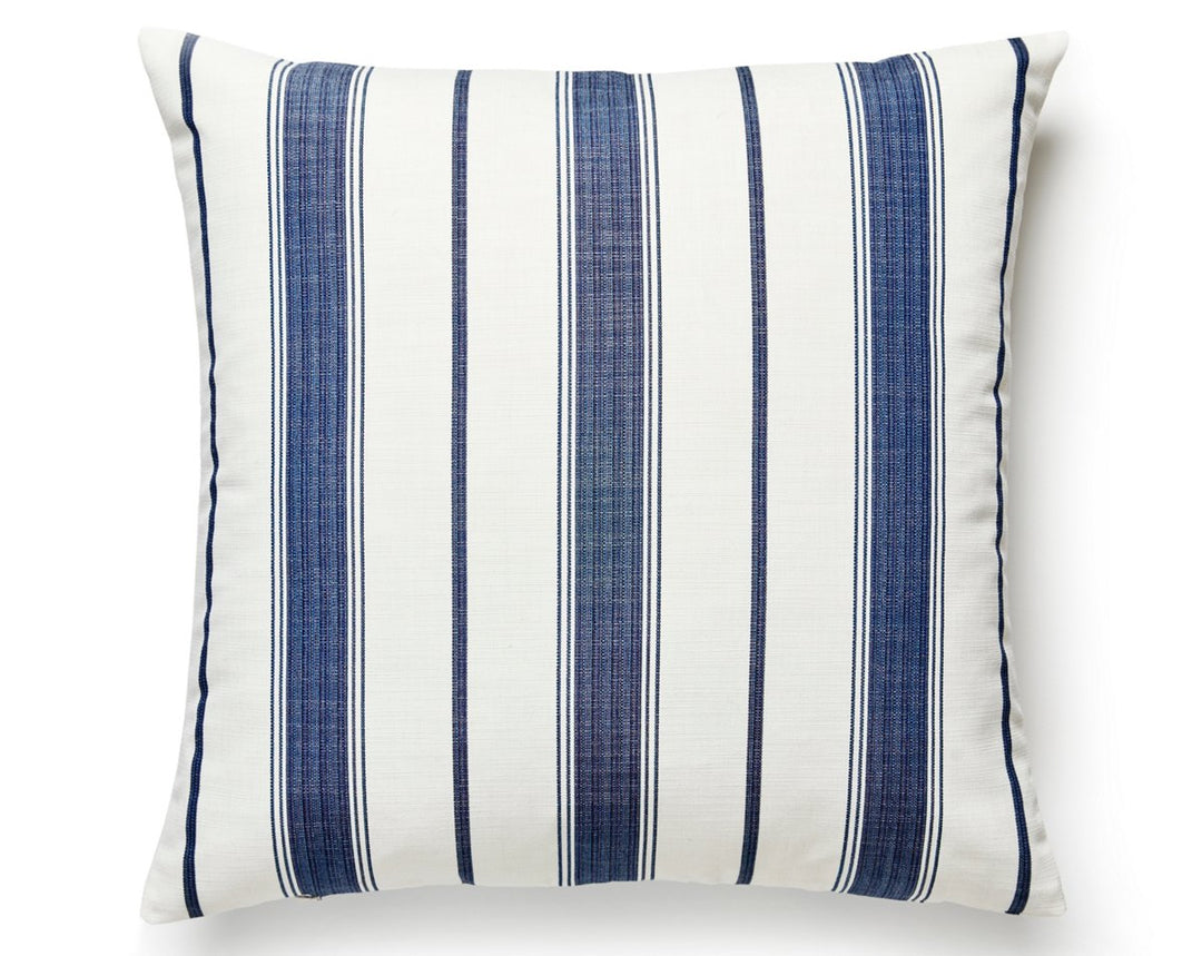 Sconset Outdoor Pillow 22 X 22 - Indigo SCSCONSPILL0004 by Scalamandre Designer Pillow