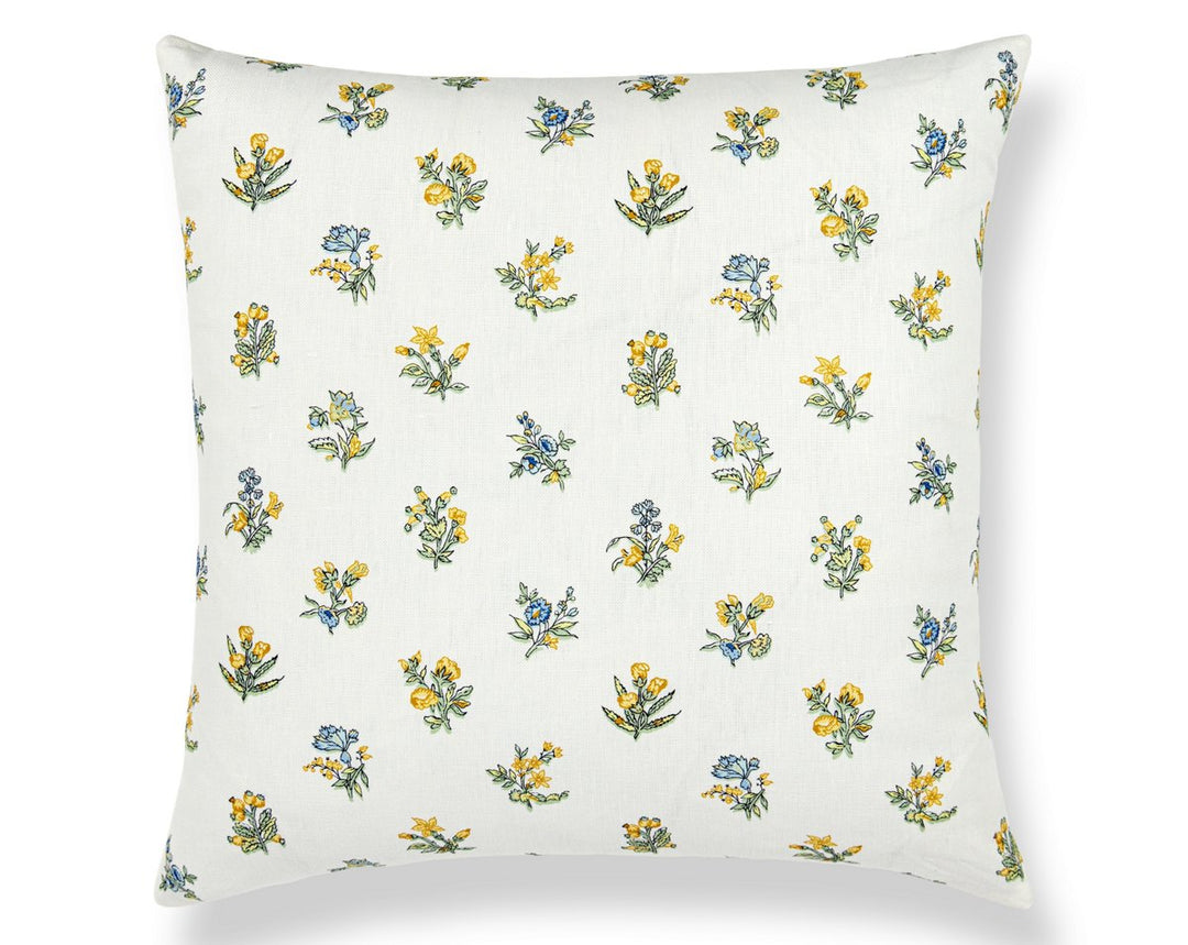 Summer Flora Pillow 22 X 22 - Golden Meadow SCSDDK166660001 by Scalamandre Designer Pillow