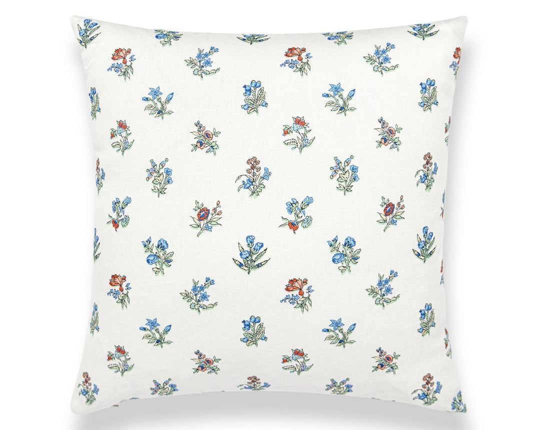 Summer Flora Pillow 22 X 22 - Cobalt Rouge SCSDDK166660005 by Scalamandre Designer Pillow