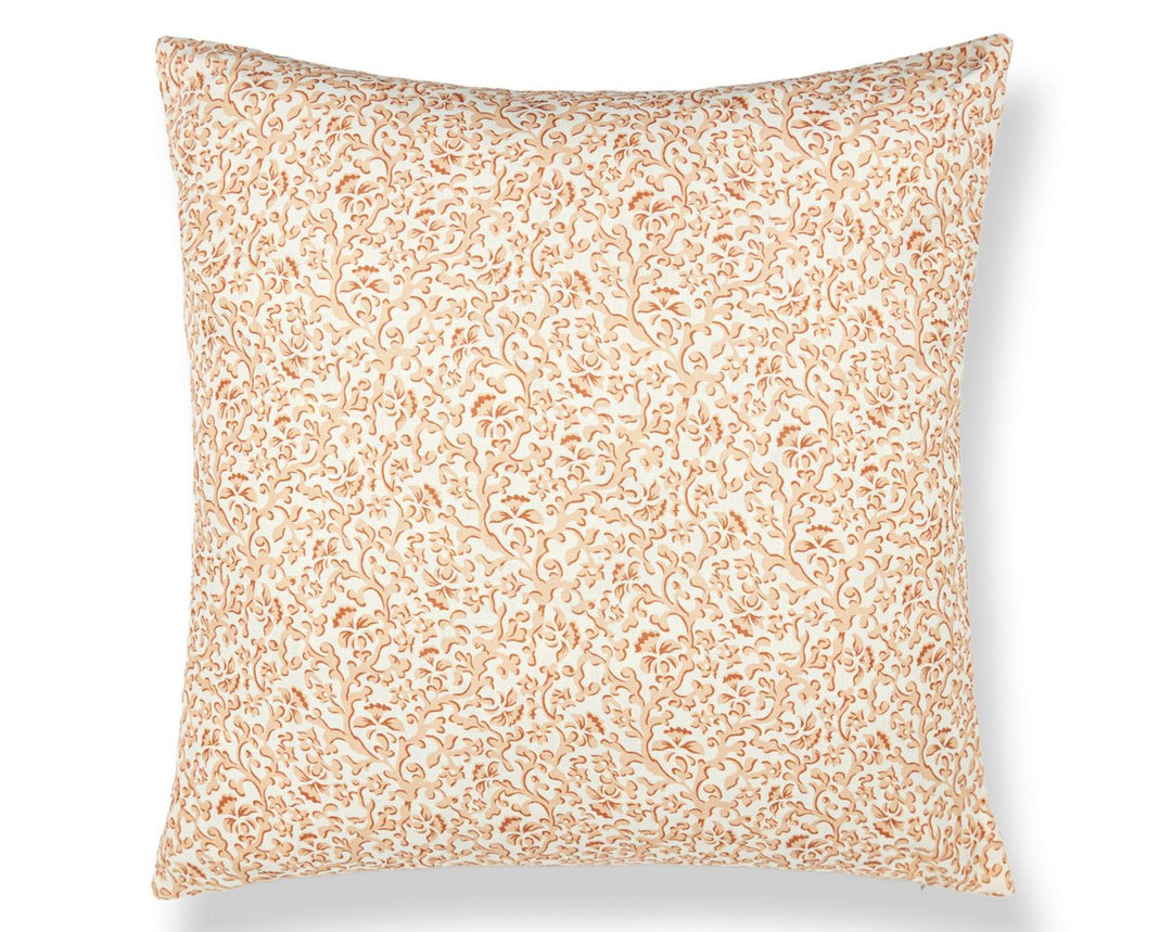 Bandbox Pillow 22 X 22 - Peach SCSDDK166680002 by Scalamandre Designer Pillow