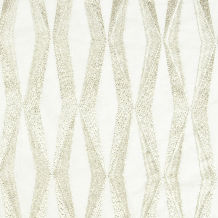 Scupper 1 Sandune by Stout Fabric Rainbow Library Bamboo/Fawn 100% Linen Embroidery INDIA Horizontal: 2.5 and Vertical: 6.375 51.12 in - Fabric Carolina -