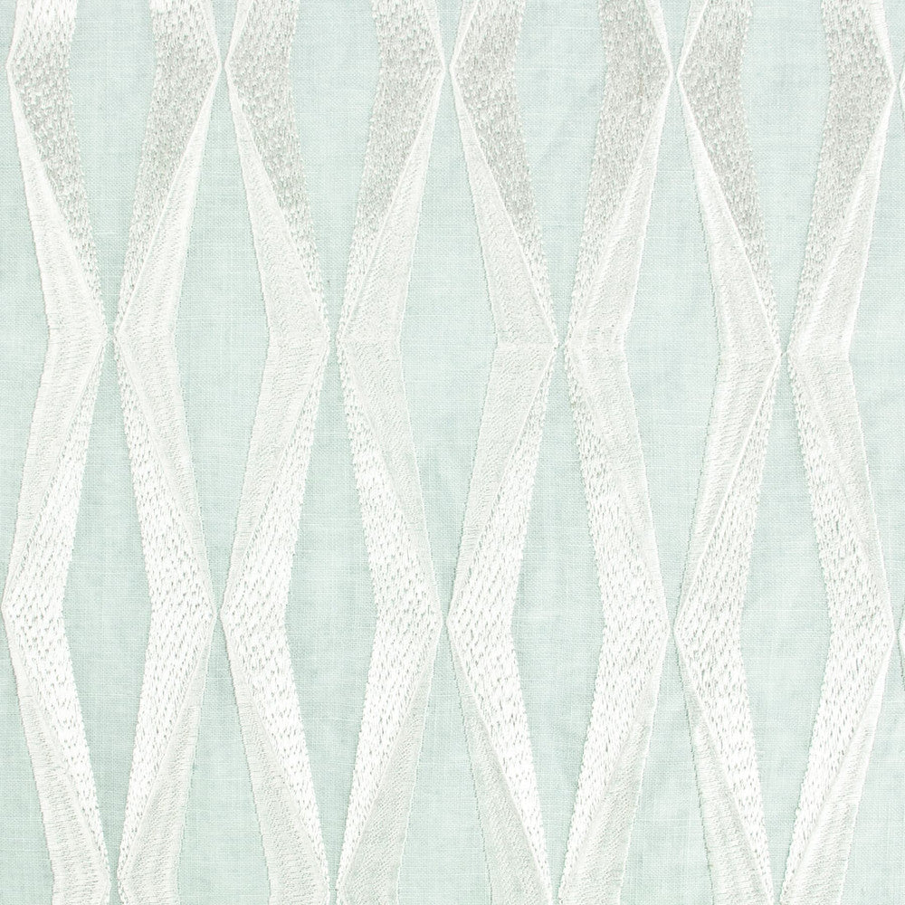 Scupper 4 Glacier by Stout Fabric RAINBOW LIBRARY OPAL/PEACOCK 100%LIN %BEMB INDIA Horizontal: 2.5 and Vertical: 6.375 51.12 in - Fabric Carolina -